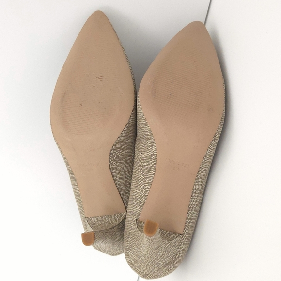 Nine West Beige Brown Snake Print Pointed Toe Gwendle Stiletto Pump High Heels - Picture 6 of 8